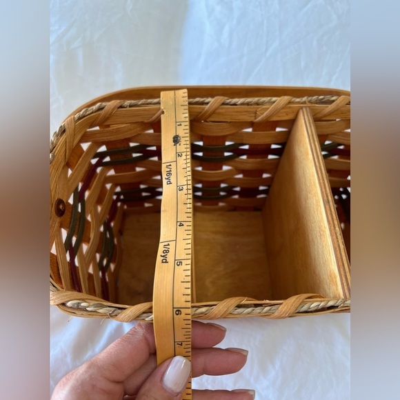Amish Silverware Organizer Storage Basket | Yoder Family WI - Picture 9 of 9